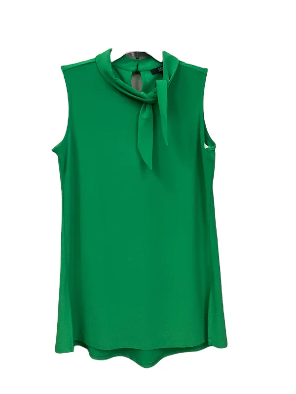 Green Top Sleeveless Dennis Basso Qvc, Size Xs