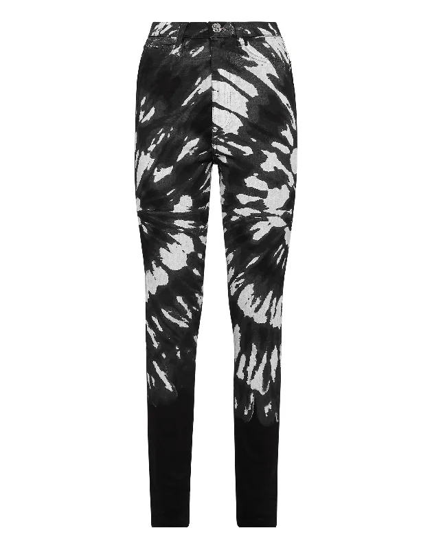 Denim Super High Waist Jegging Tie dye