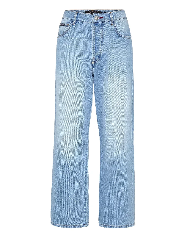 Denim Trousers Loose Fit Iconic Plein