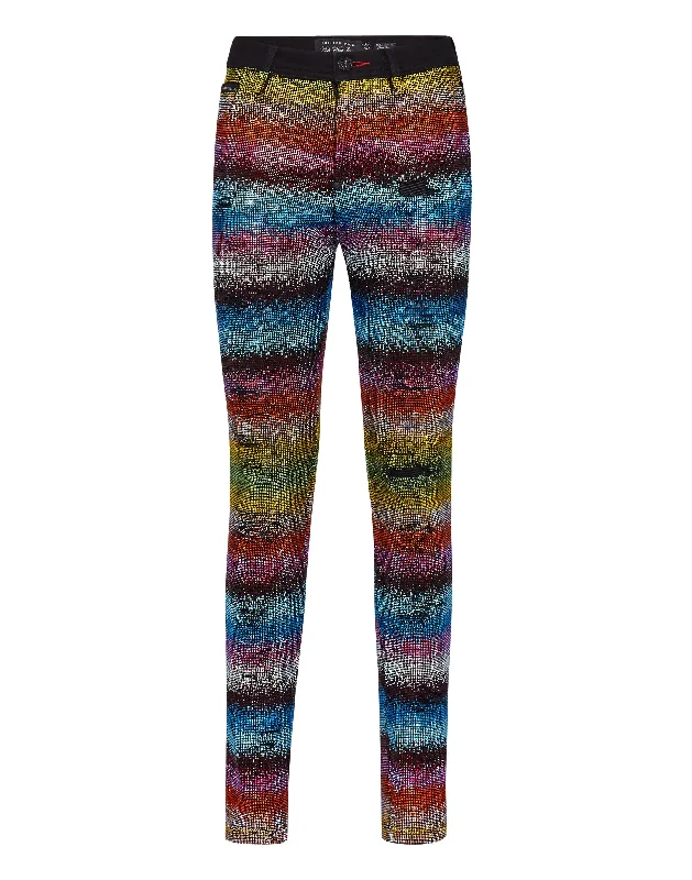 High Waist Jegging Raindbow Crystal