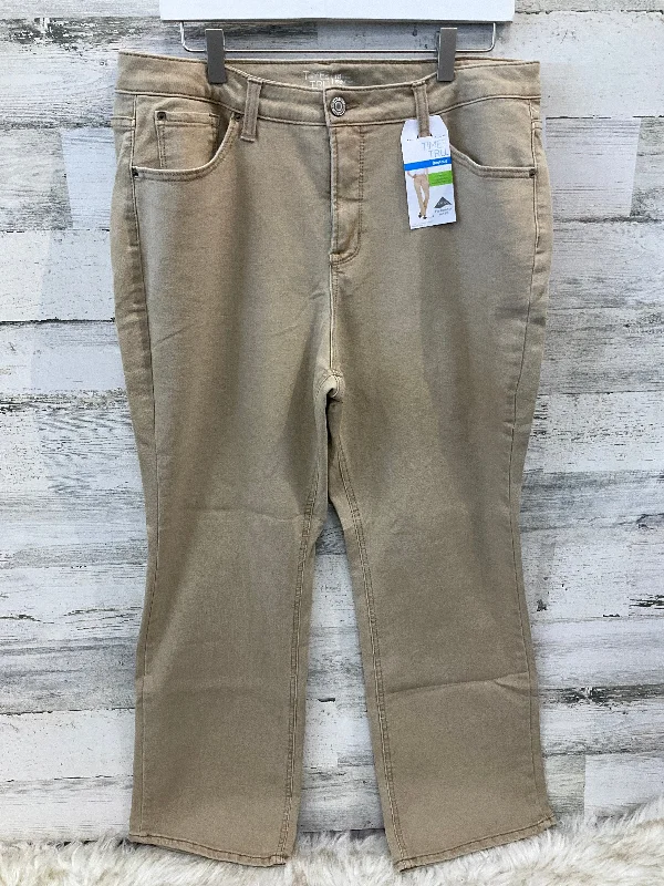 Jeans Boot Cut By Time And Tru In Beige, Size: 18