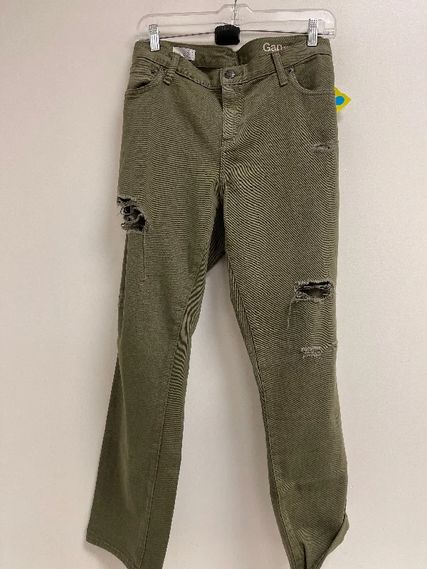 Jeans Boyfriend By Gap In Green, Size: 16