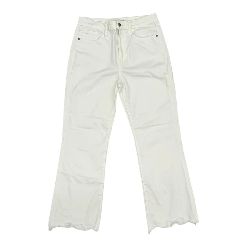 Jeans Cropped By Harper In White Denim, Size:8