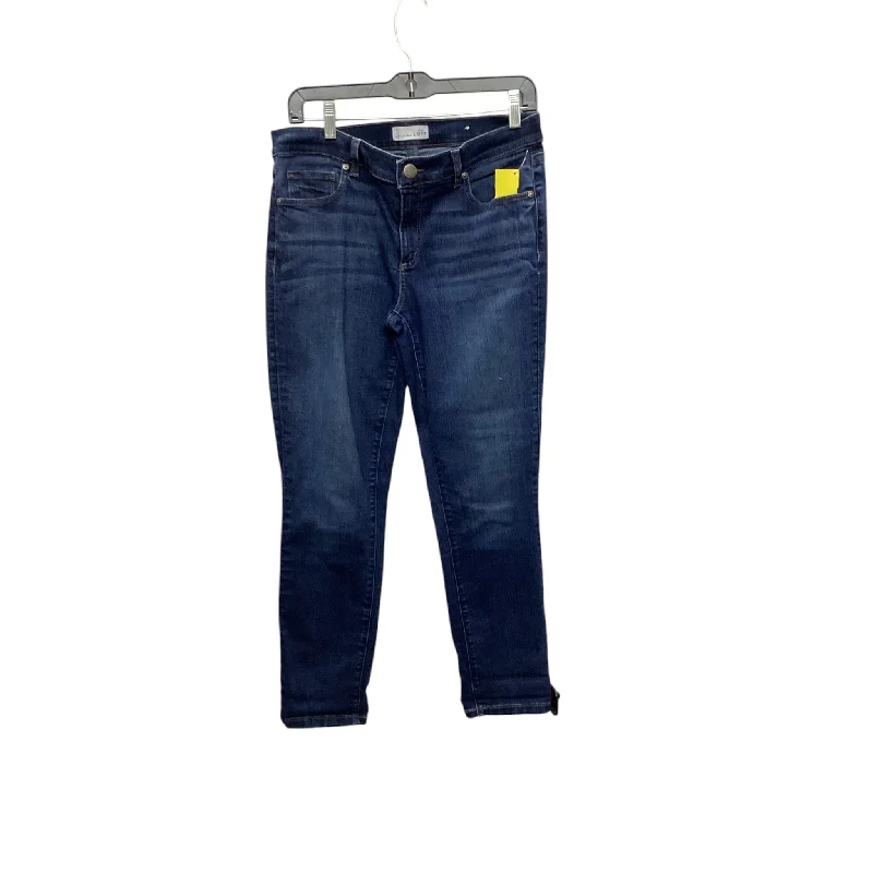 Jeans Skinny By Loft In Blue Denim, Size: 8