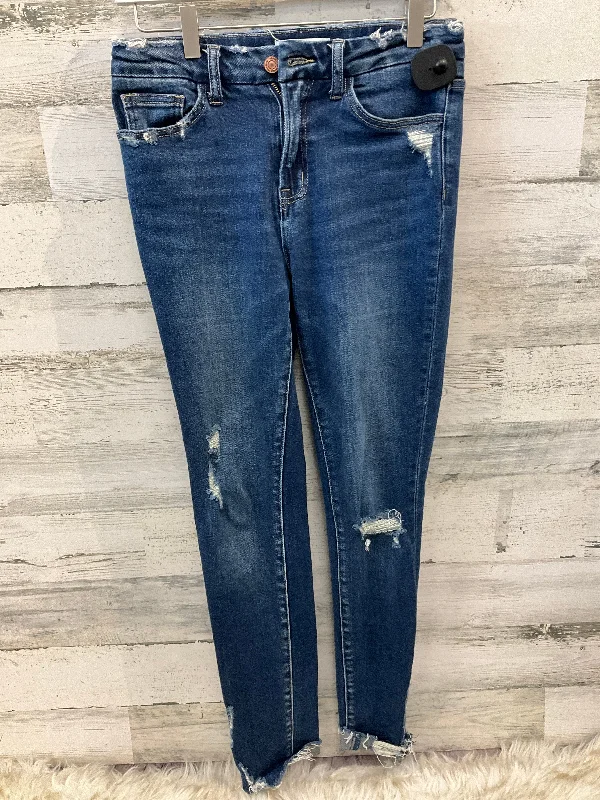 Jeans Skinny By Vervet In Blue Denim, Size: 4