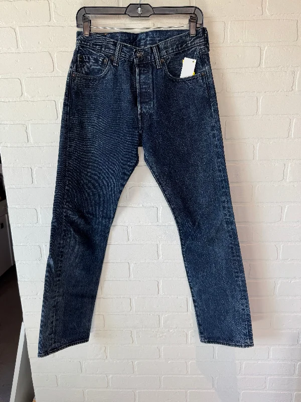 Jeans Straight By Levis In Blue Denim, Size: 6