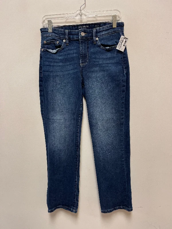 Jeans Straight By Lucky Brand In Blue Denim, Size: 6