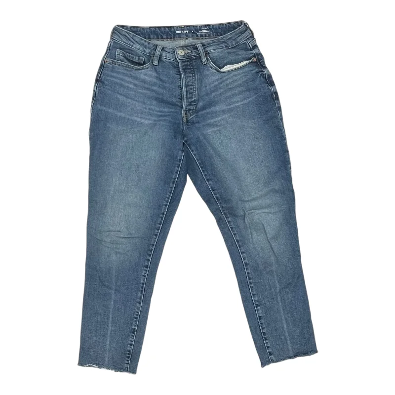 Jeans Straight By Old Navy In Blue Denim, Size:8