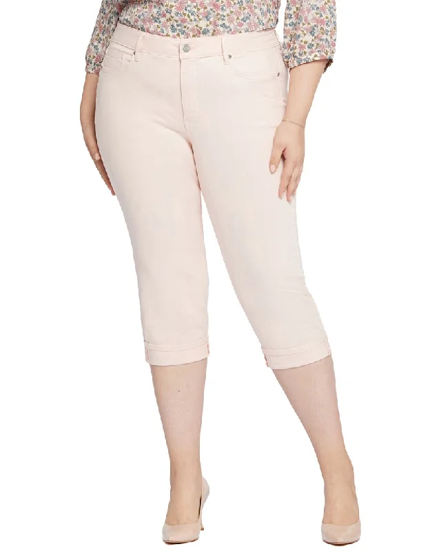 NYDJ Plus Marilyn Crop Pink Dusk Jean