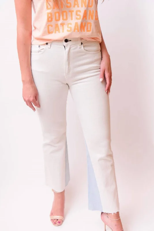 The Geek Ankle Jeans In Ivory