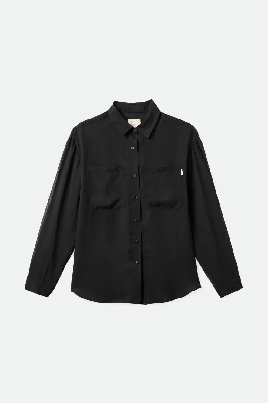 Holmes Sheer L/S Shirt - Black