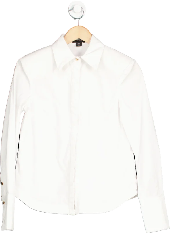 Karen Millen White Slim Fit Shirt UK 6