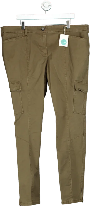 Boden Brown SLim Cargo Trousers UK 20 Long