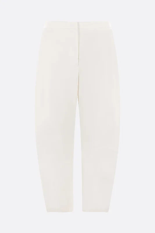 baggy-fit cotton trousers