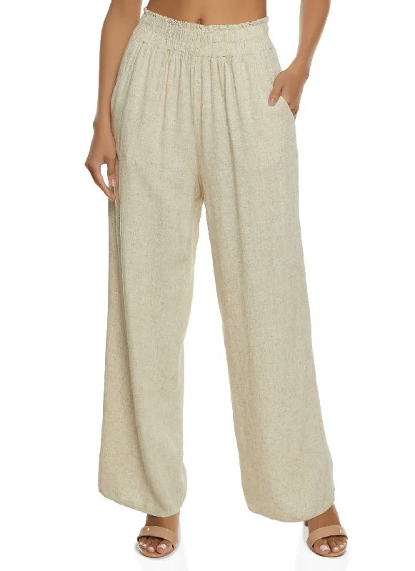 Linen Wide Leg Pants