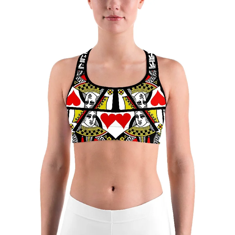 Queen of Hearts Sports bra