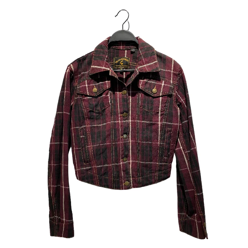 Vivienne Westwood/Jacket/S/Tartan/Cotton/BRD/1998