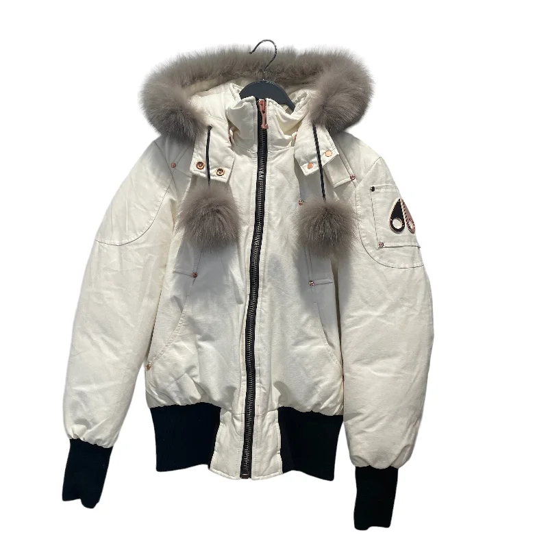 MOOSE KNUCKLES/Jacket/S/Cotton/WHT/1418