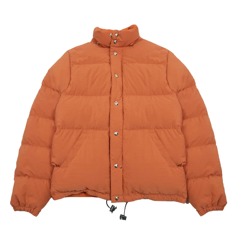 Crescent Down Works Ripstop Down Sweater in Rust / Orange