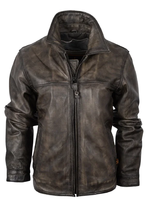 STS Ranchwear Womens Rifleman Grulla Leather Leather Jacket