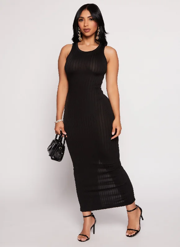 Daisy Ribbed Maxi Tank Dress