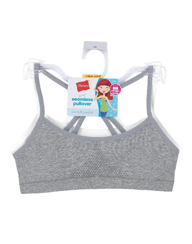 Hanes Girls Seamless 2-Pack Pullover Bras