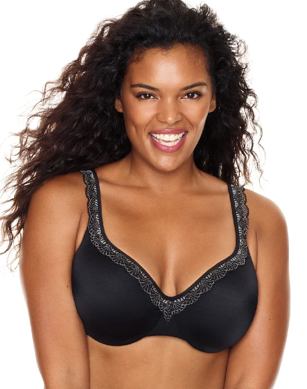 Just My Size Womens Modern Curvy Balconette Foam Underwire Bra